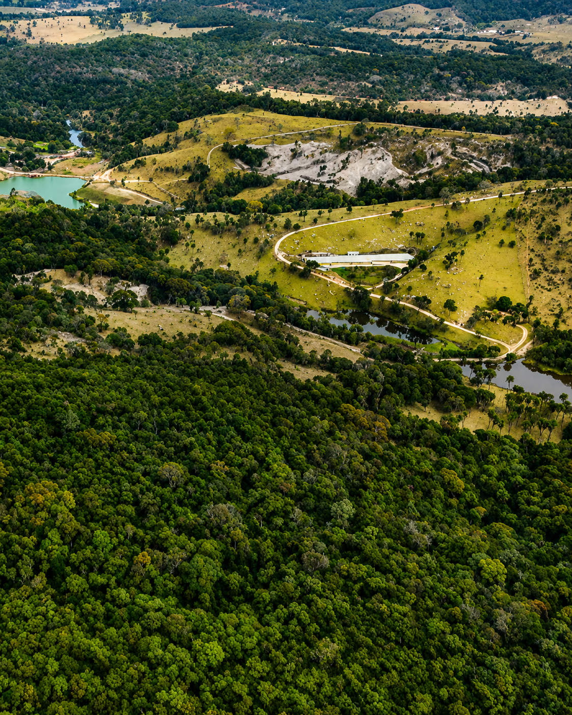 Panorama da serra da região de Mateus Leme